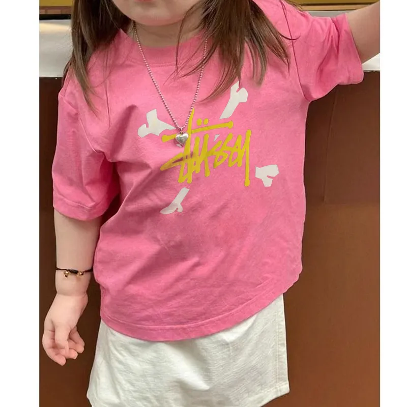 【90-160cm】オシャレ度高め 好感度UP カジュアル 合わせやすい 女の子 半袖 Ｔシャツ