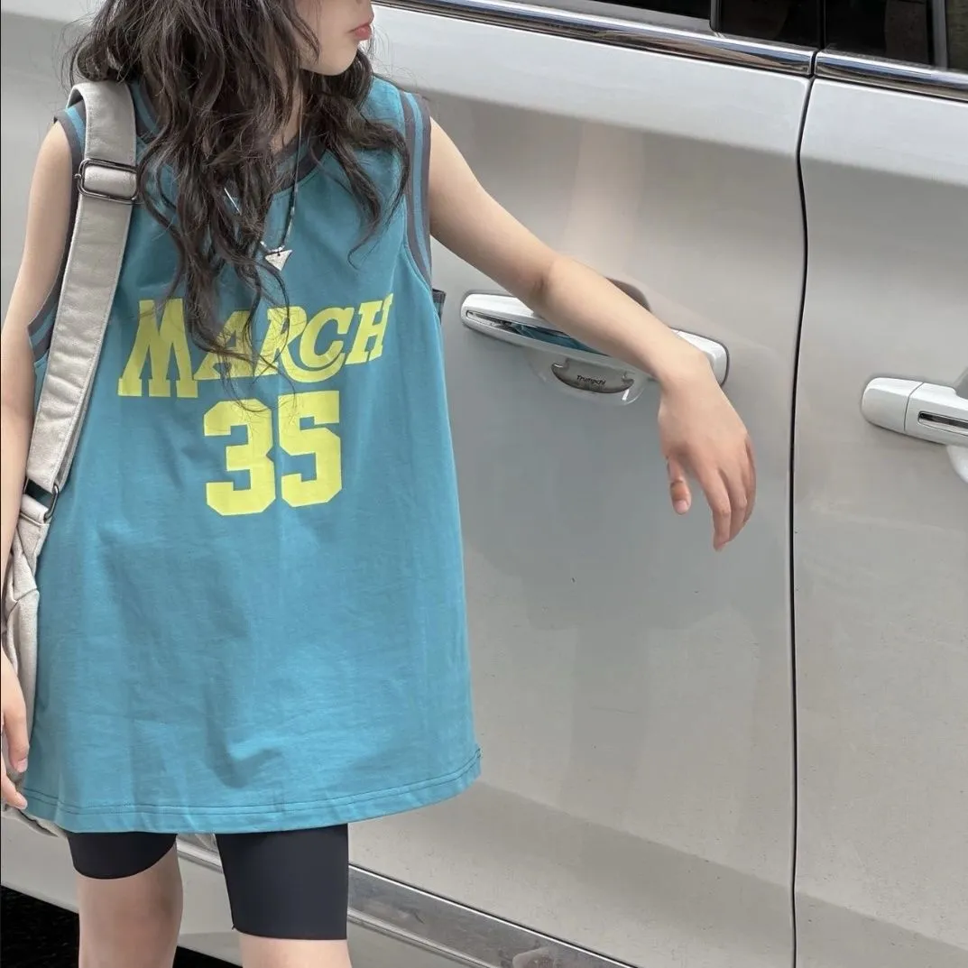 【90-160cm】トレンド感満載 大注目 カジュアル クール 快適 スポーティ 女の子 タンクトップ
