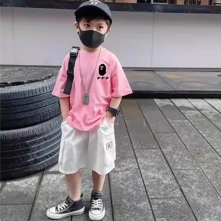 【90-160cm】着回し力抜群 大人気 シンプル カジュアル 合わせやすい 男の子 半袖 Ｔシャツ