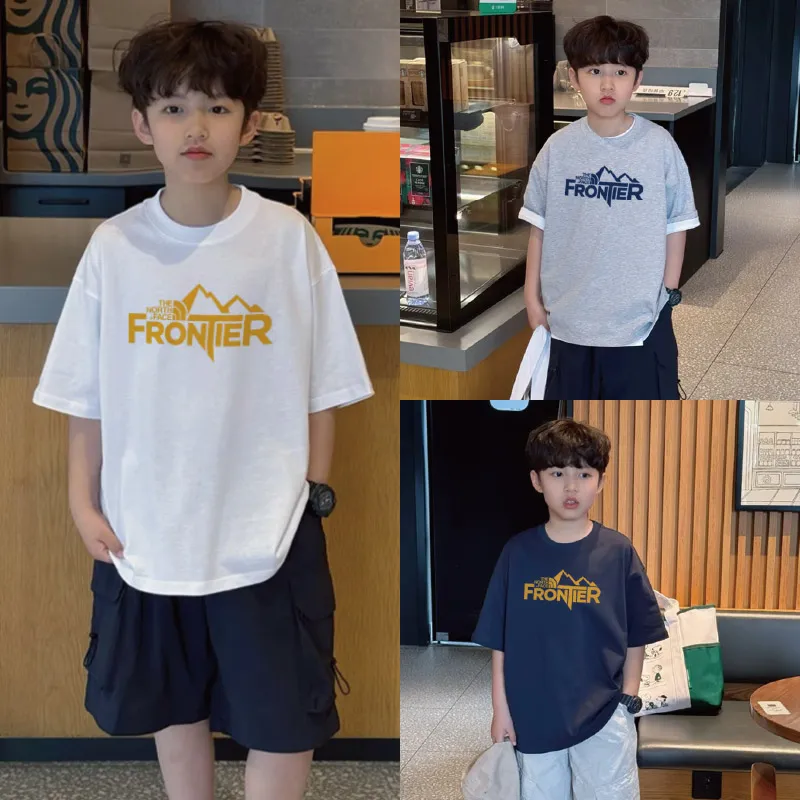 【90-160cm】リラックス感ある爆売れ中 カジュアル アルファベット 男の子 半袖 Ｔシャツ