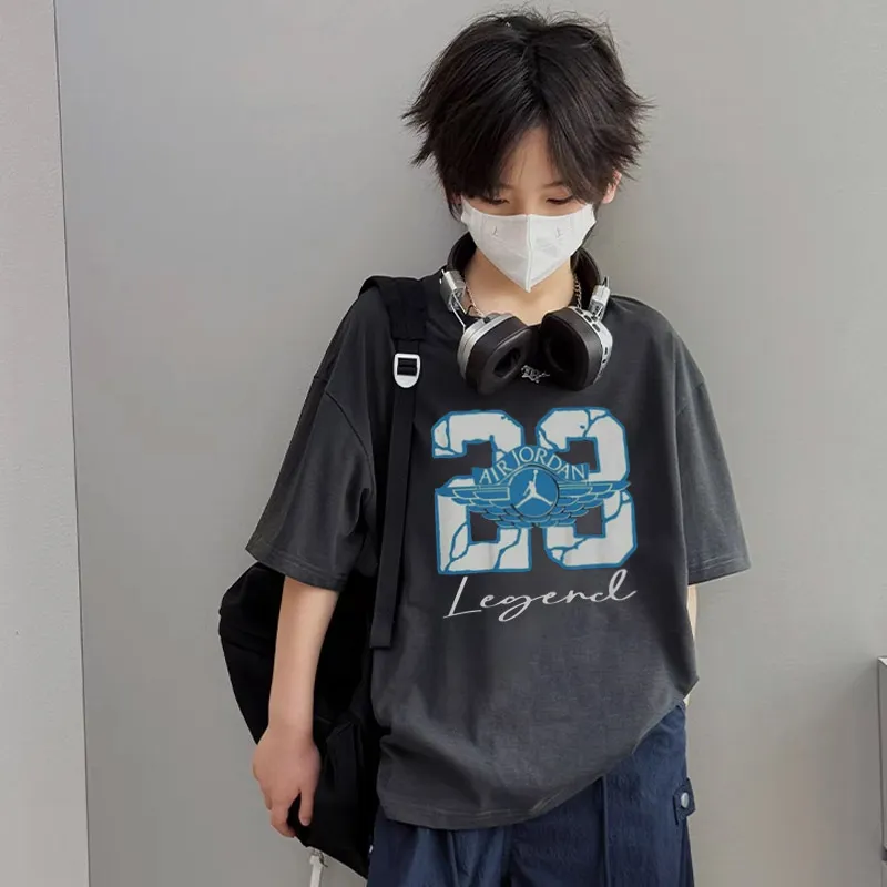 【90-160cm】おしゃれキッズ必見 絶対流行 スタイリッシュ ストリート 男の子 半袖 Ｔシャツ