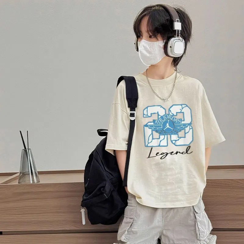 【90-160cm】おしゃれキッズ必見 絶対流行 スタイリッシュ ストリート 男の子 半袖 Ｔシャツ