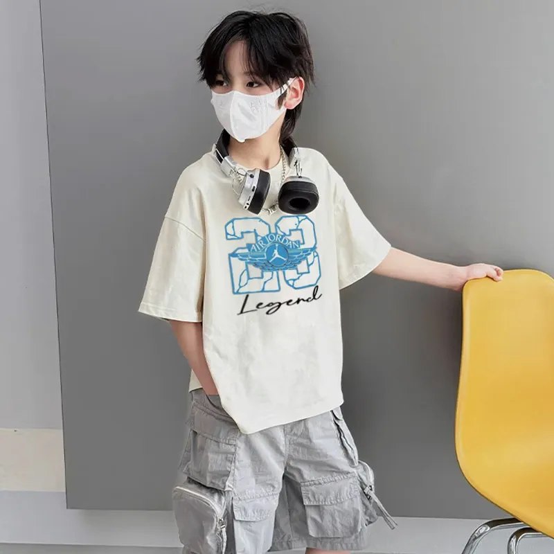 【90-160cm】おしゃれキッズ必見 絶対流行 スタイリッシュ ストリート 男の子 半袖 Ｔシャツ