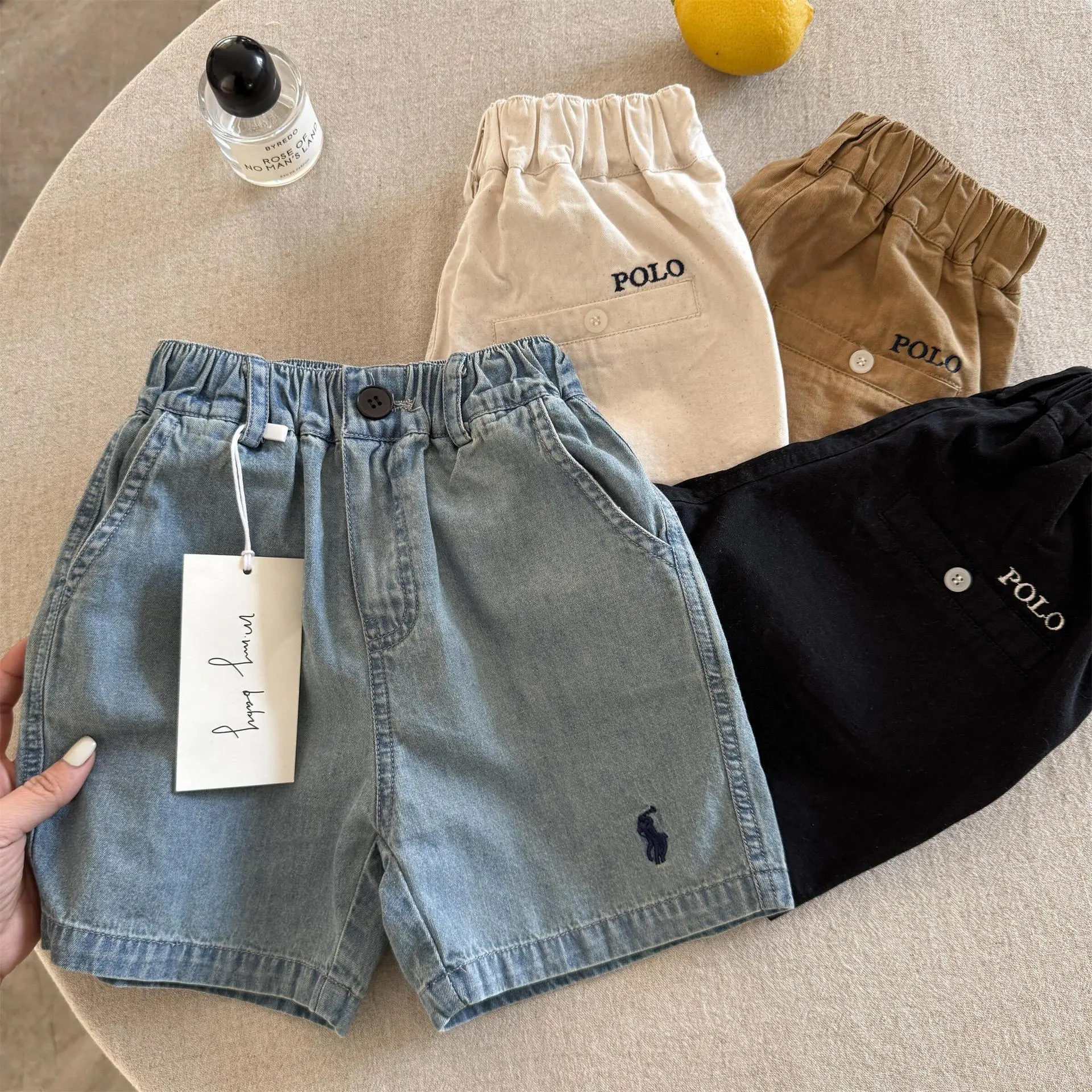 【90-140cm】今季大注目 シンプル トレンド 合わせやすい 着せやすい 半袖 ショートパンツ
