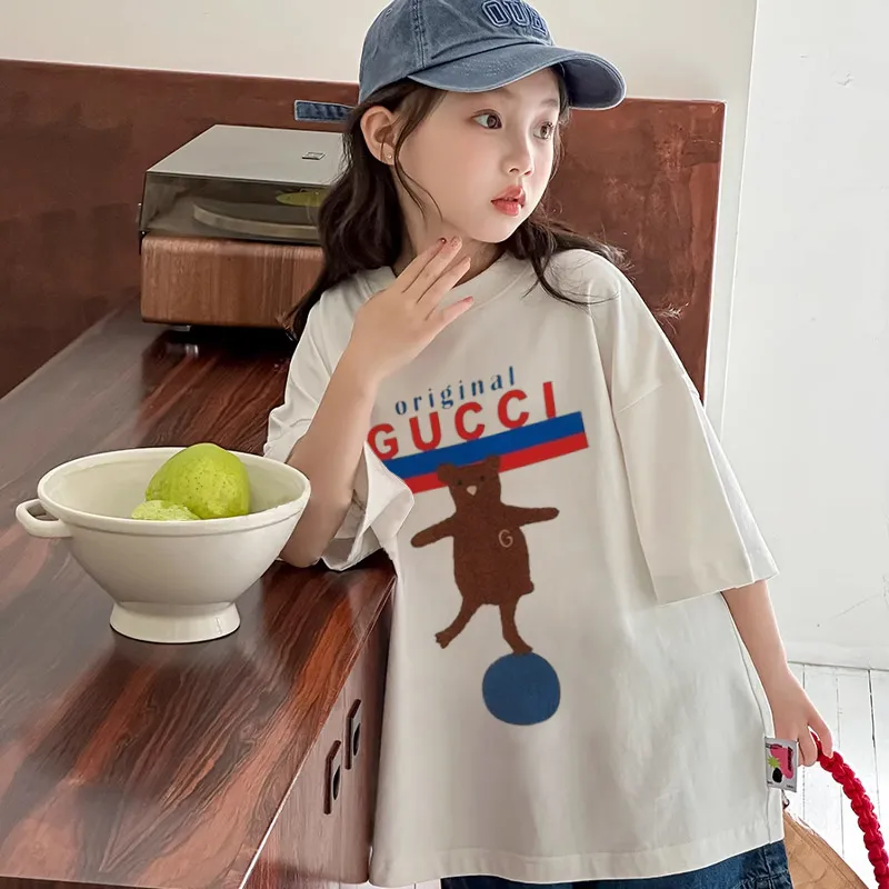 【90-160cm】オシャレ度高め 高品質 可愛い カートゥーン 女の子 半袖 Ｔシャツ