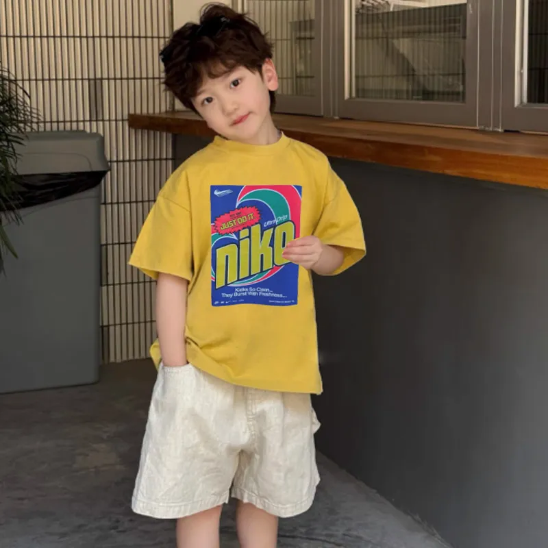 【90-160cm】着回し力抜群 大人気 トレンド  カジュアル  着心地良い 男の子  半袖 Ｔシャツ