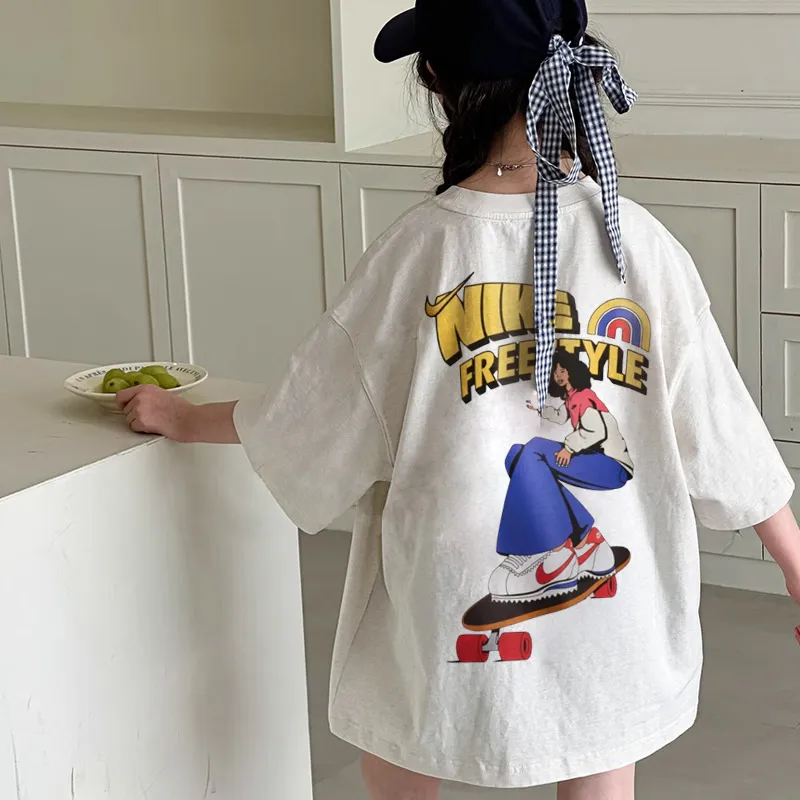 【90-160cm】元気いっぱい よく売れる カジュアル トレンド  女の子 半袖 Ｔシャツ