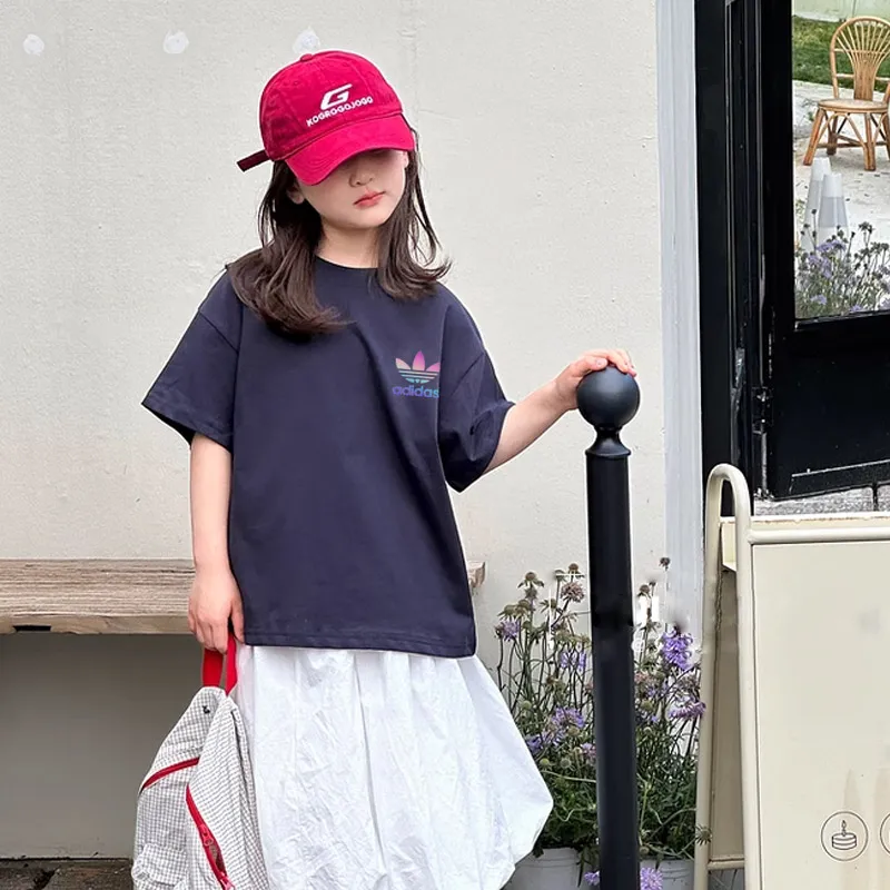 【90-160cm】通気性 今季大注目 快適 おすすめ 女の子 半袖 Ｔシャツ