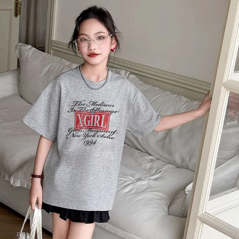 【90-160cm】リラックス感ある 大活躍 おしゃれ 合わせやすい 女の子 半袖 Ｔシャツ