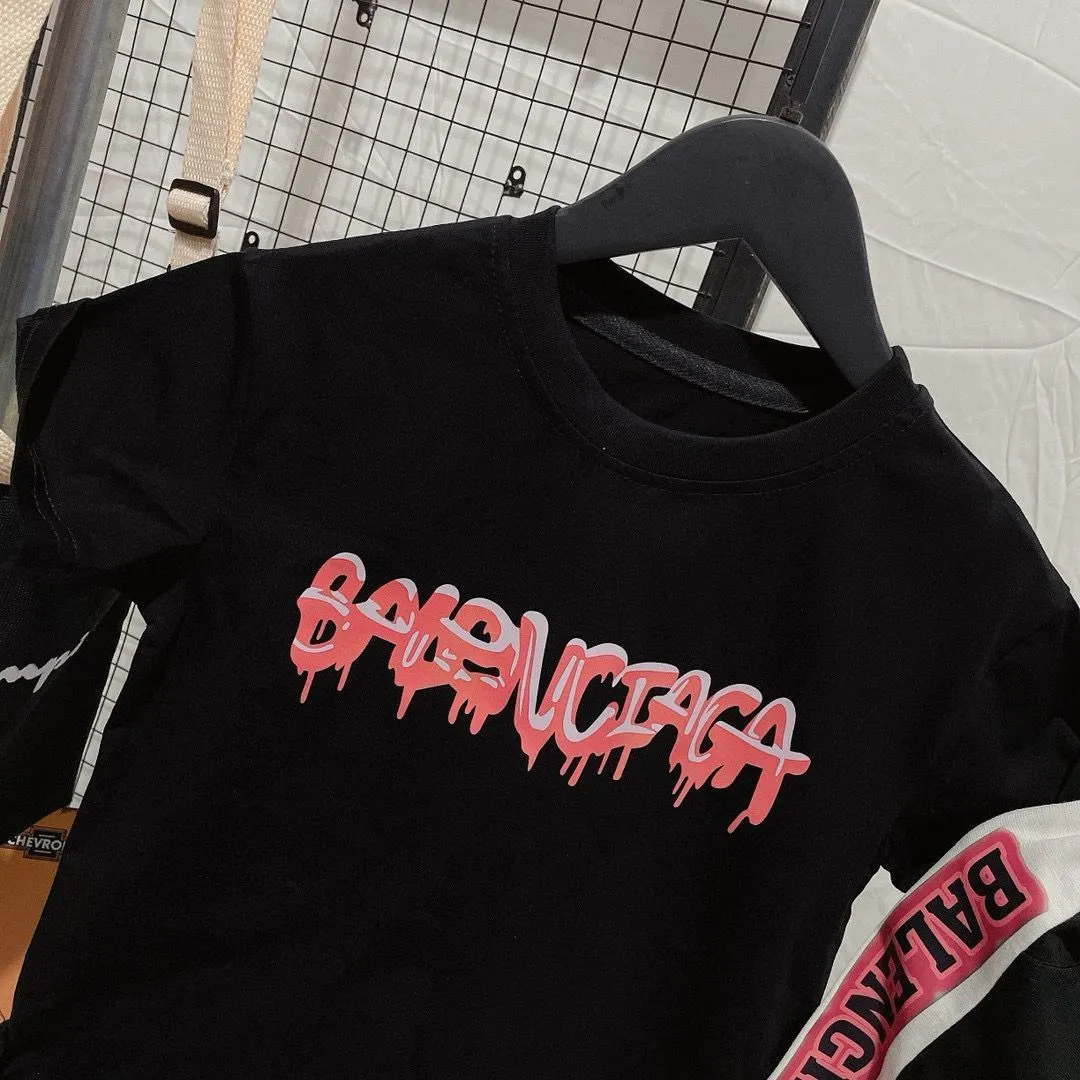 【90-160cm】二点セット 注目度UP 着心地良い スタイリッシュ トレンド 半袖Ｔシャツ+ショートパンツ セットアップ