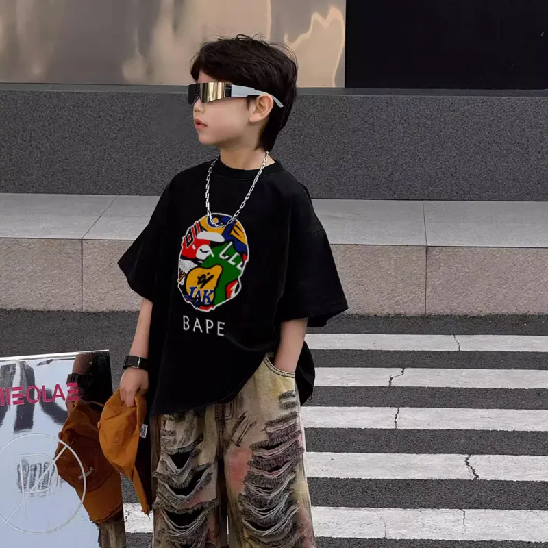 【90-160cm】話題沸騰中 着心地も抜群 カジュアル お出かけに 男の子 半袖 Ｔシャツ