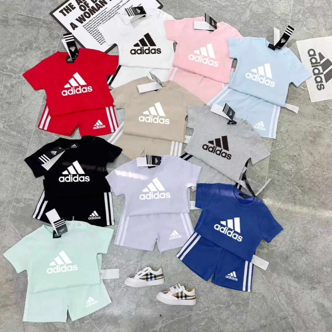 【66-100cm】二点セット 超人気商品 爆売れ中 カジュアル 多色展開 半袖Ｔシャツ+ショートパンツ セットアップ