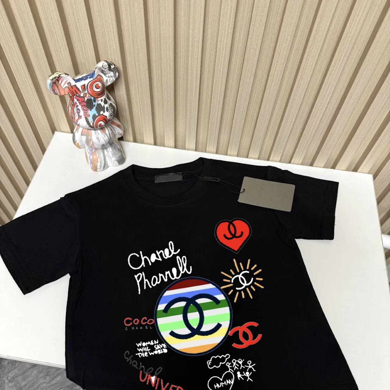 【90-170cm】リラックス感ある 好感度UP 売れ筋 トレンド プリント  着やすい 半袖 Ｔシャツ