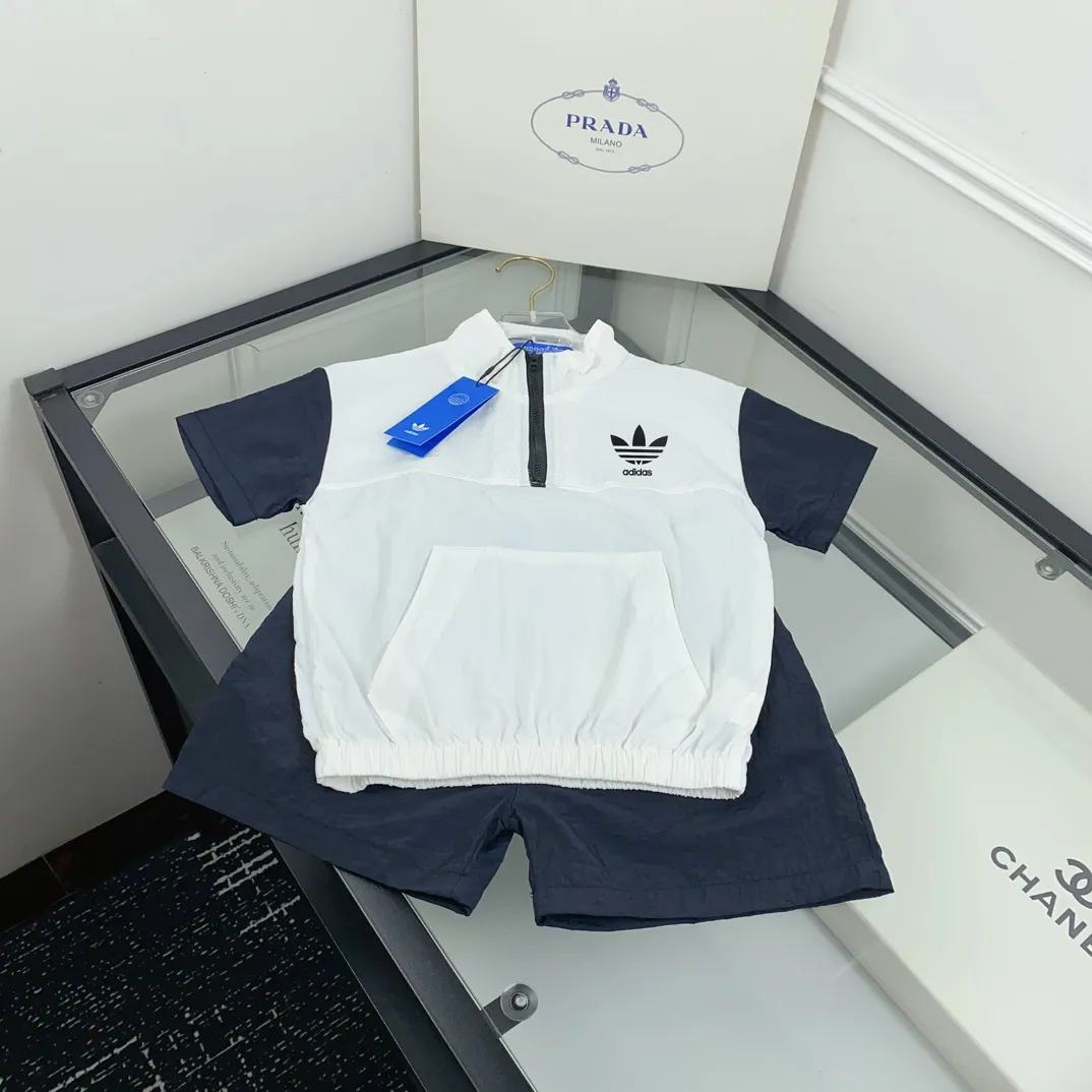 【73-120cm】二点セット 夏にぴったり UV対策 吸汗速乾 トレンド  半袖 Ｔシャツ+ショートパンツ セットアップ