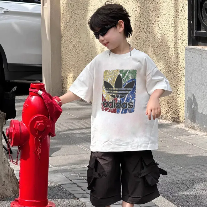 【90-160cm】ストリート感満載 売れ筋 カジュアル クール 男の子 半袖 Tシャツ
