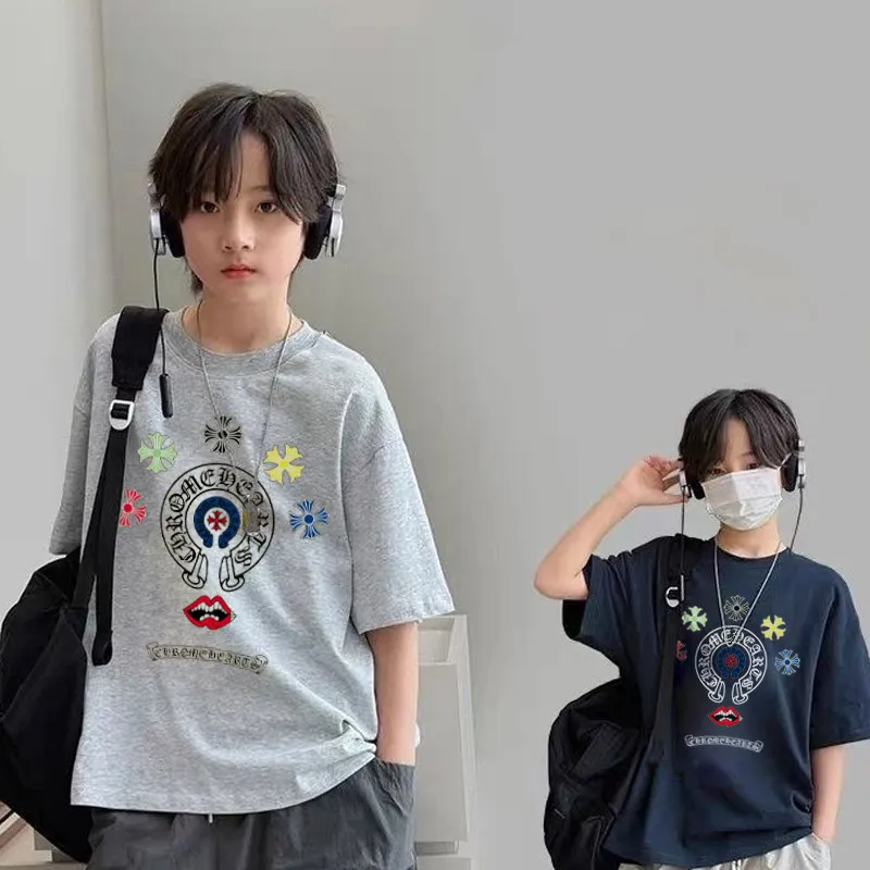 【90-160cm】モード感アップ 目立つ スタイリッシュ 着やすい 男の子 半袖 Tシャツ