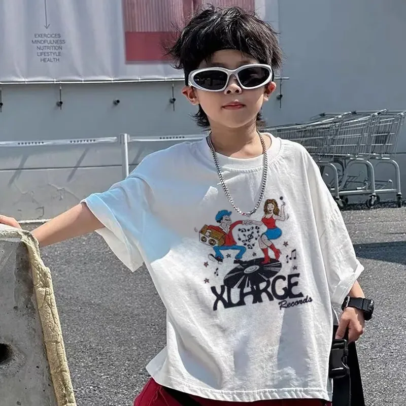 【90-160cm】リラックス感ある 着回し最強 カジュアル 着やすい 男の子 半袖 Ｔシャツ