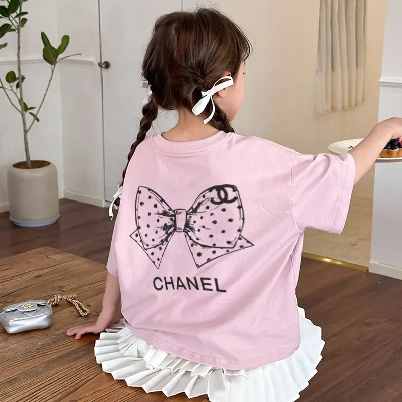 【90-160cm】おしゃれキッズ必見 売れ筋 可愛い スウィート 女の子 半袖 Ｔシャツ
