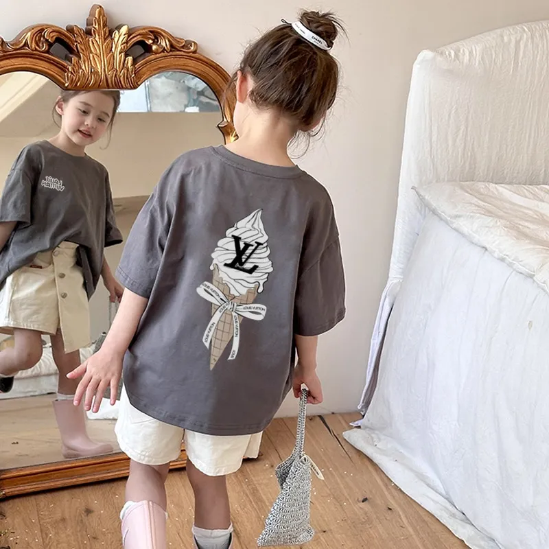 【90-160cm】夏にぴったり リピーター多数 可愛い ガーリー 着やすい 女の子 半袖 Ｔシャツ