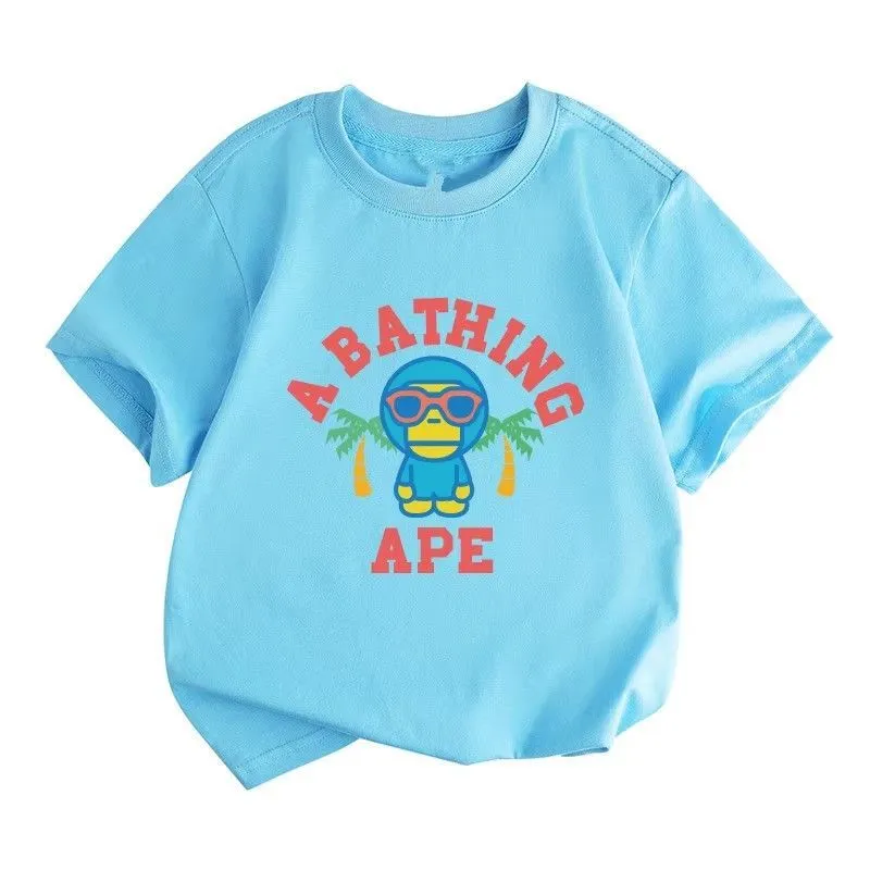 【90-160cm】絶対後悔しない 大注目 多色展開 カジュアル プリント  半袖 Ｔシャツ