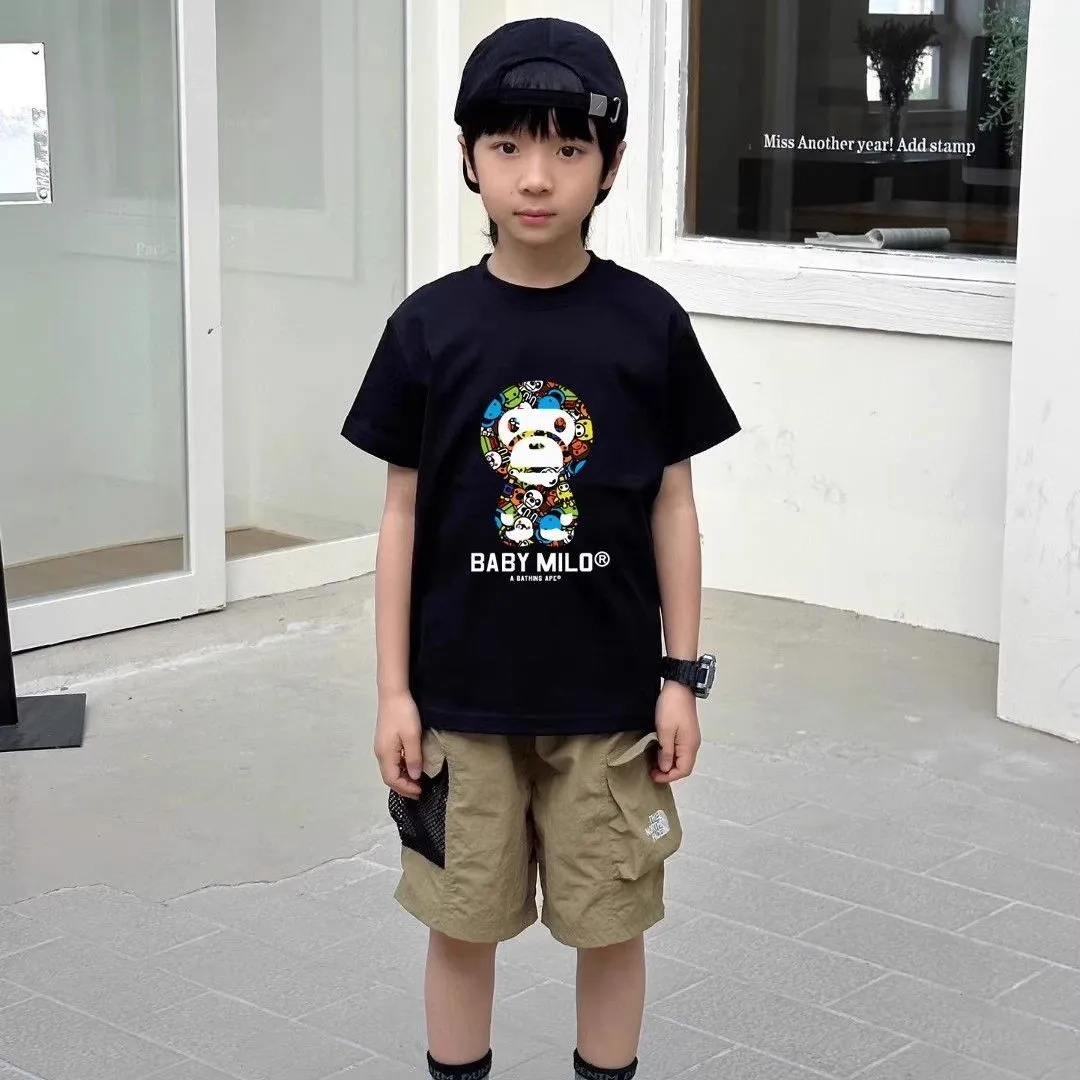 【90-160cm】デイリーにぴったり よく売れる カジュアル プリント 男の子 半袖 Ｔシャツ