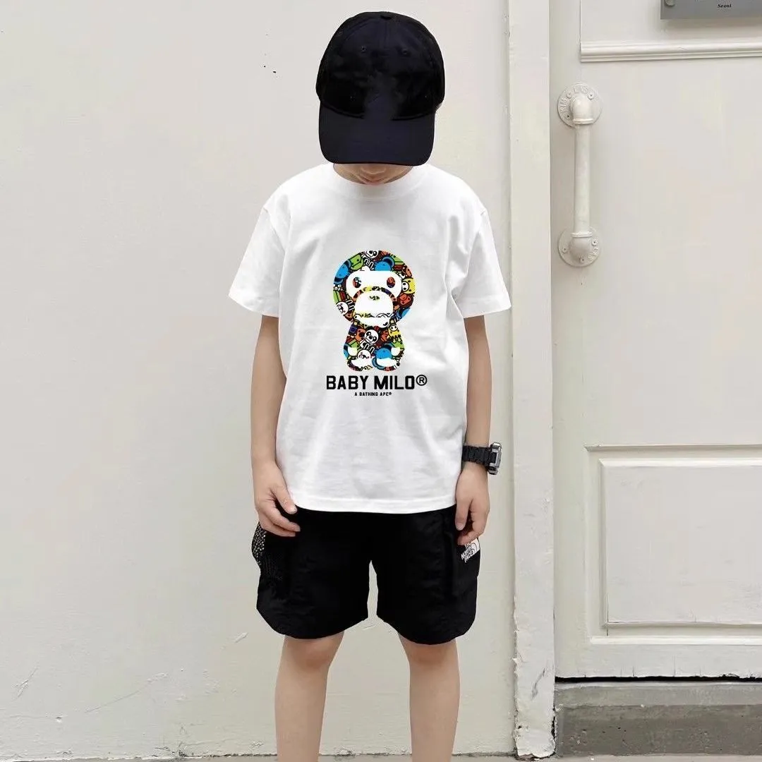 【90-160cm】デイリーにぴったり よく売れる カジュアル プリント 男の子 半袖 Ｔシャツ