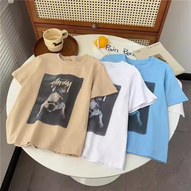 【90-160cm】トレンド感満点 爆売れ中 カジュアル ゆったり ユニセックス 半袖 Ｔシャツ
