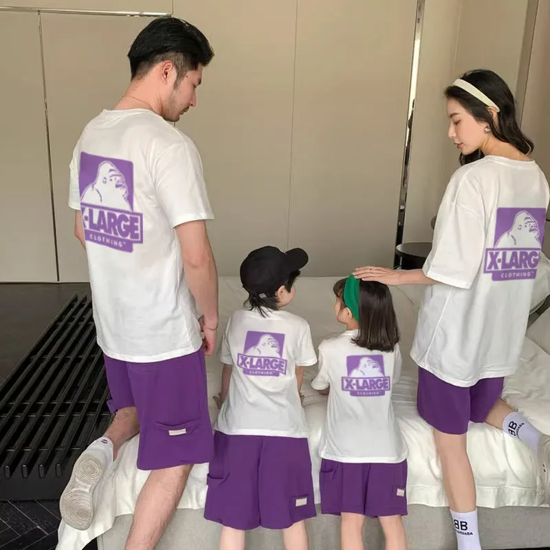 【90-160cm+親サイズ】これを逃す手はない 大好評 お出かけに カジュアル 親子ペア 半袖 Ｔシャツ
