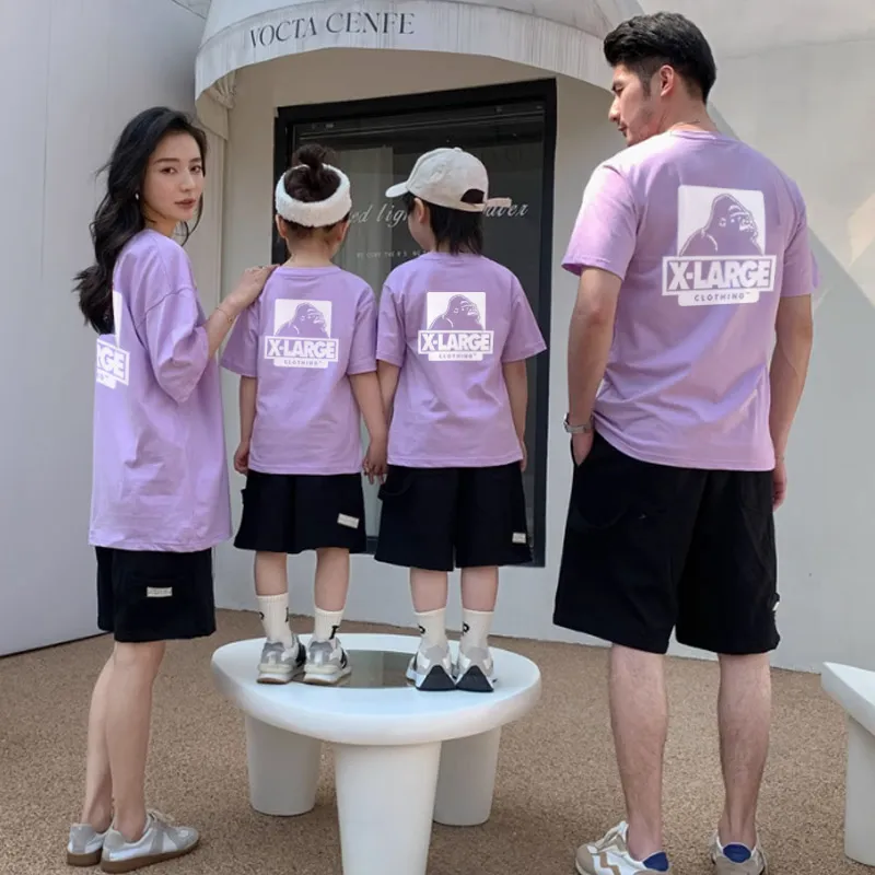 【90-160cm+親サイズ】これを逃す手はない 大好評 お出かけに カジュアル 親子ペア 半袖 Ｔシャツ