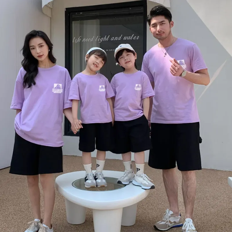 【90-160cm+親サイズ】これを逃す手はない 大好評 お出かけに カジュアル 親子ペア 半袖 Ｔシャツ