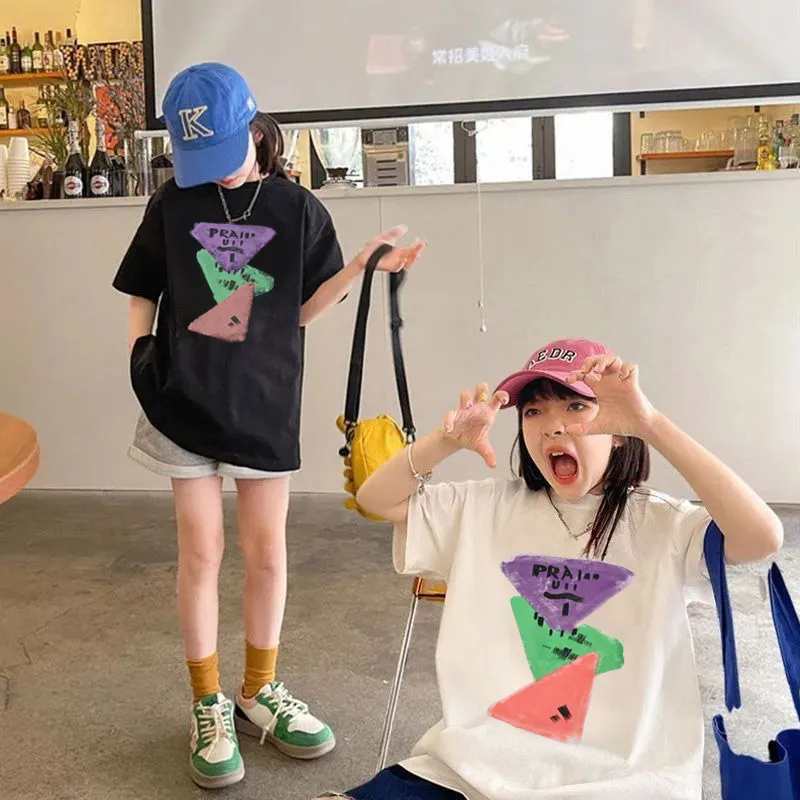 【90-160cm】トレンド感たっぷり おしゃれ カジュアル トレンド 女の子 半袖 Ｔシャツ