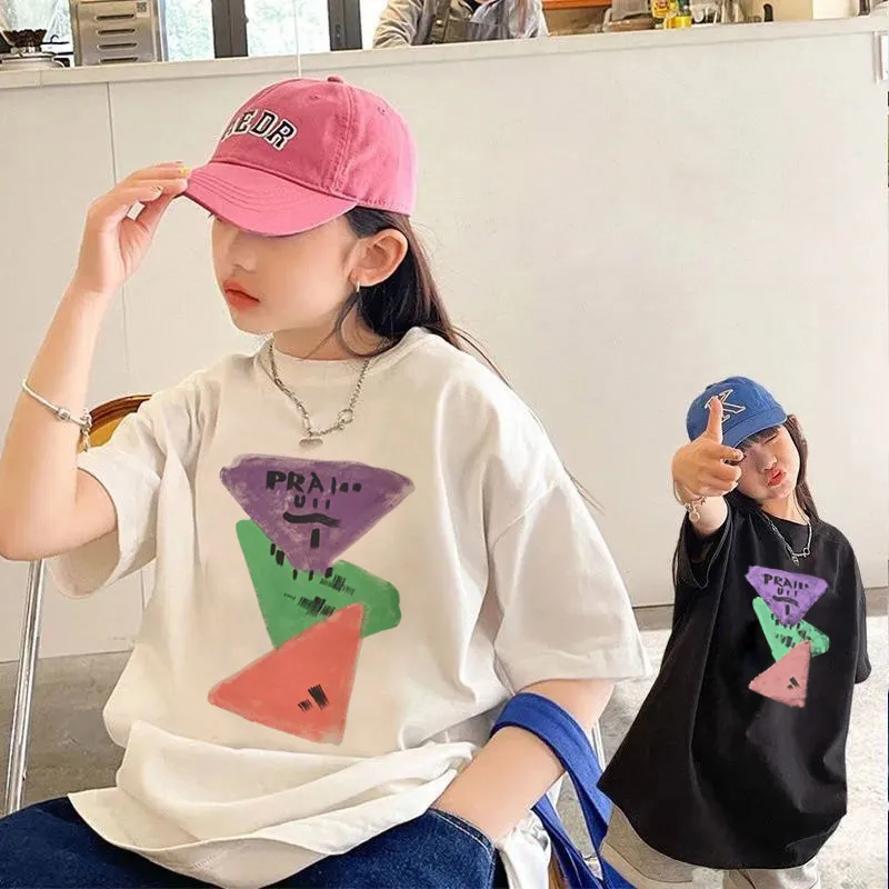 【90-160cm】トレンド感たっぷり おしゃれ カジュアル トレンド 女の子 半袖 Ｔシャツ