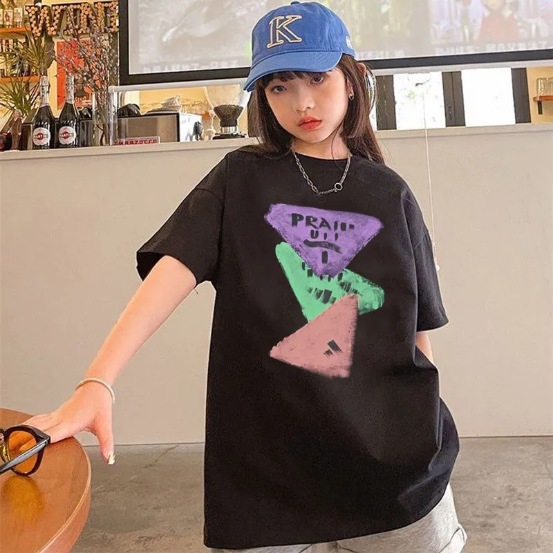 【90-160cm】トレンド感たっぷり おしゃれ カジュアル トレンド 女の子 半袖 Ｔシャツ