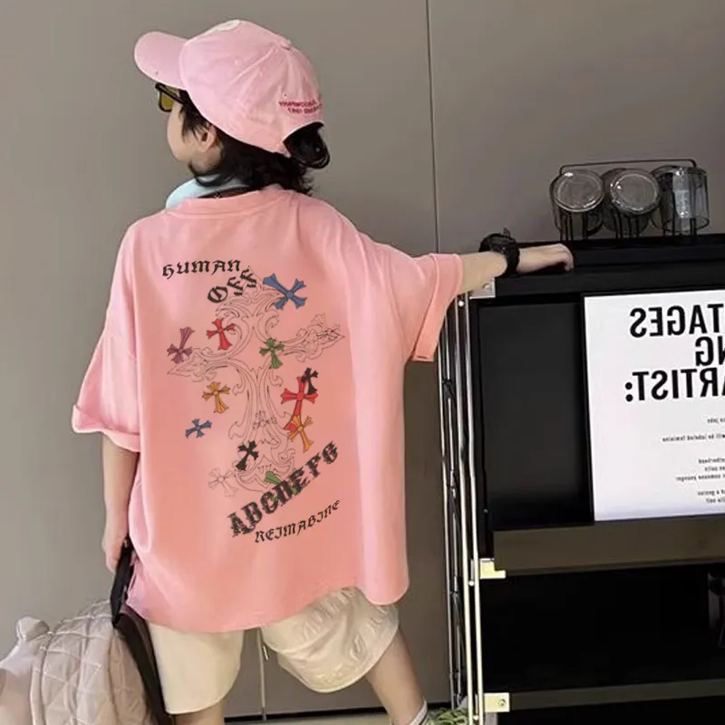 【90-160cm】おしゃれキッズ必見 大注目 スタイリッシュ ストリート 男の子 半袖 Ｔシャツ