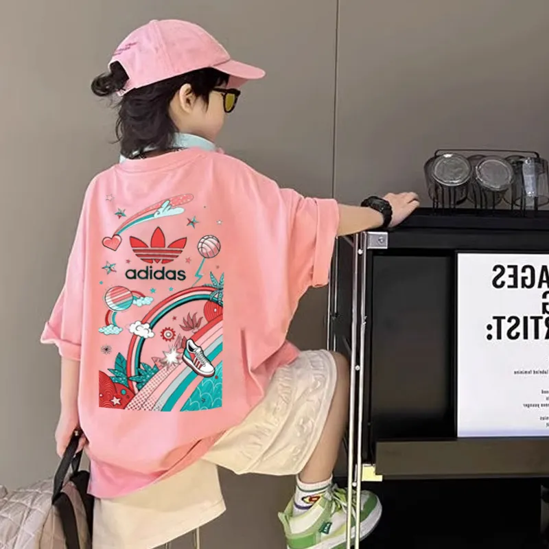 【90-160cm】目を奪われる 人気爆発中 カジュアル ストリート 男の子 半袖 Ｔシャツ