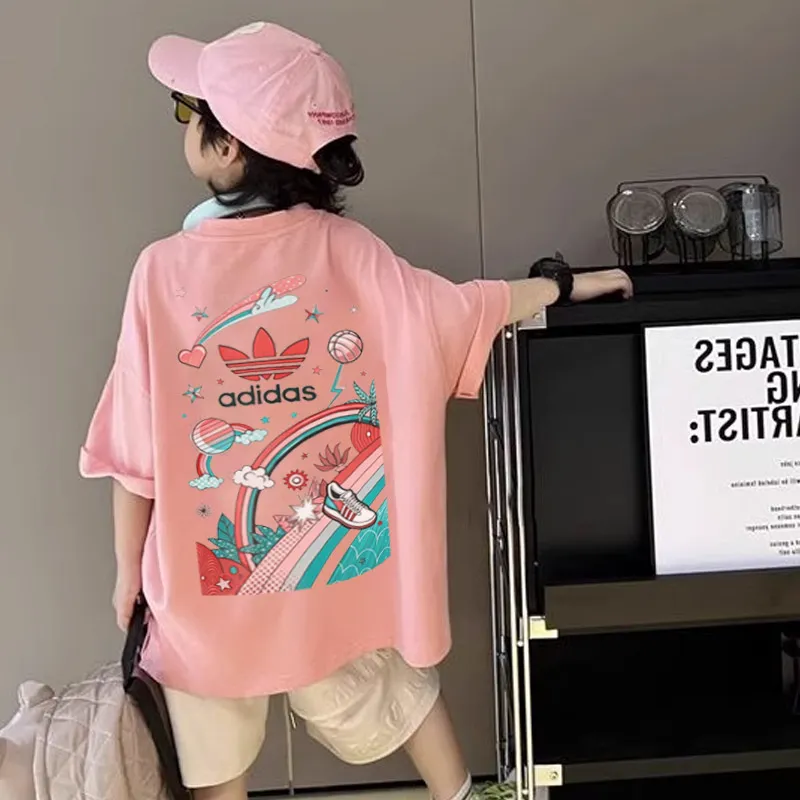 【90-160cm】目を奪われる 人気爆発中 カジュアル ストリート 男の子 半袖 Ｔシャツ