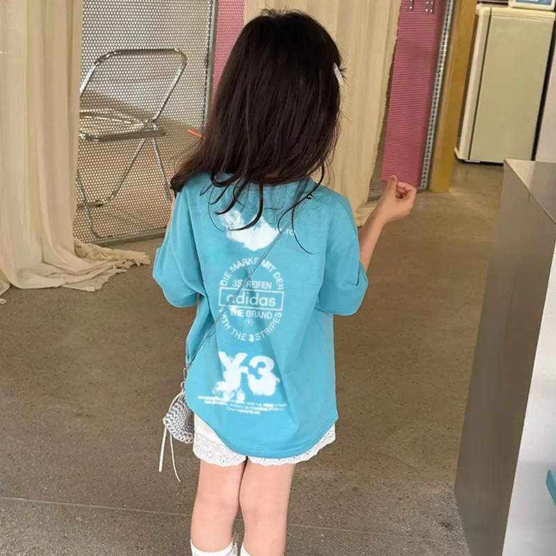 【90-160cm】おしゃれ感満点 スタイリッシュ カジュアル 着やすい 女の子 半袖 Ｔシャツ