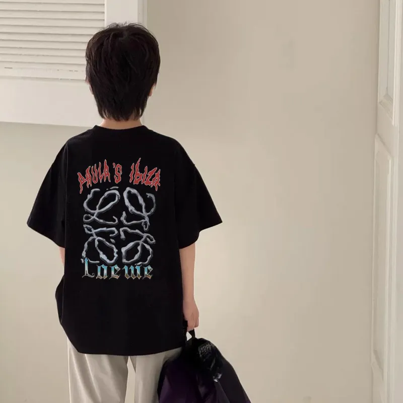 【90-160cm】モード感アップ 大活躍 トレンド  スタイリッシュ 男の子 半袖 Ｔシャツ