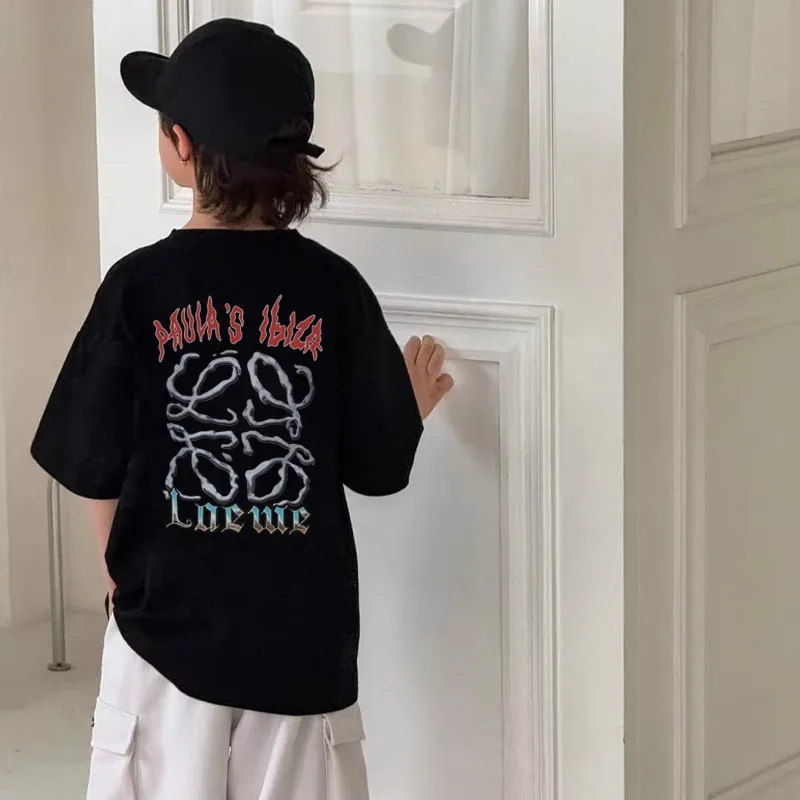【90-160cm】モード感アップ 大活躍 トレンド  スタイリッシュ 男の子 半袖 Ｔシャツ