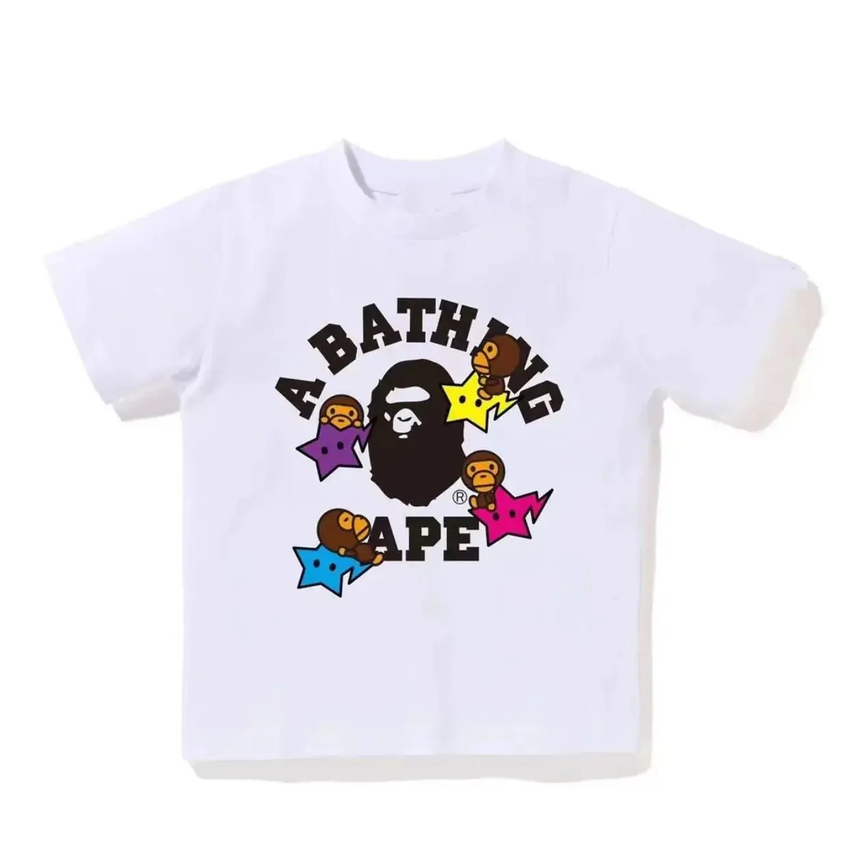 【90-160cm】売り切れ必至 売れ筋 カジュアル プリント お出かけに 半袖 Ｔシャツ