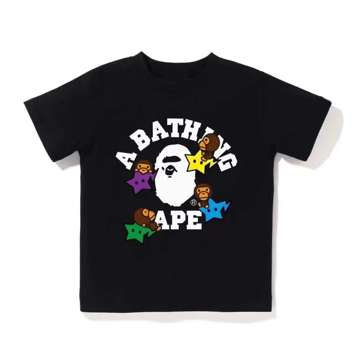 【90-160cm】売り切れ必至 売れ筋 カジュアル プリント お出かけに 半袖 Ｔシャツ