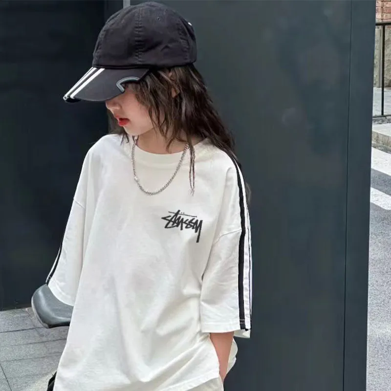 【100-150cm】話題沸騰中 今季も大注目 シンプル 合わせやすい カジュアル 女の子 半袖 Ｔシャツ