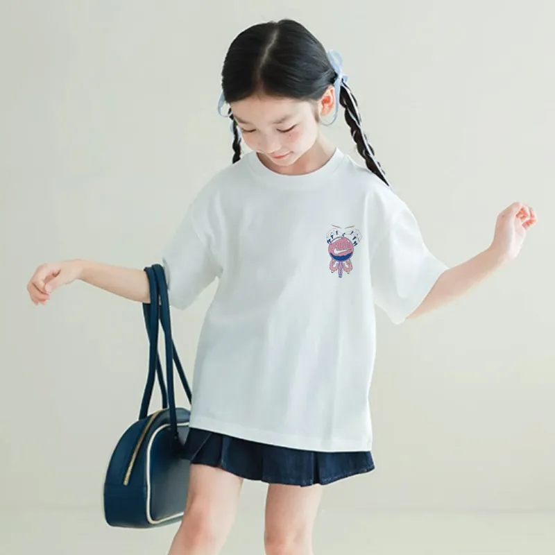 【90-160cm】リラックス感ある 大注目 おしゃれ カジュアル 女の子 半袖 Ｔシャツ