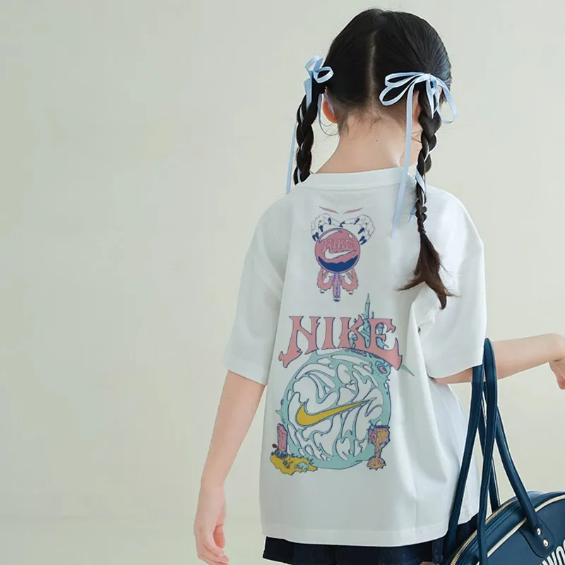 【90-160cm】リラックス感ある 大注目 おしゃれ カジュアル 女の子 半袖 Ｔシャツ