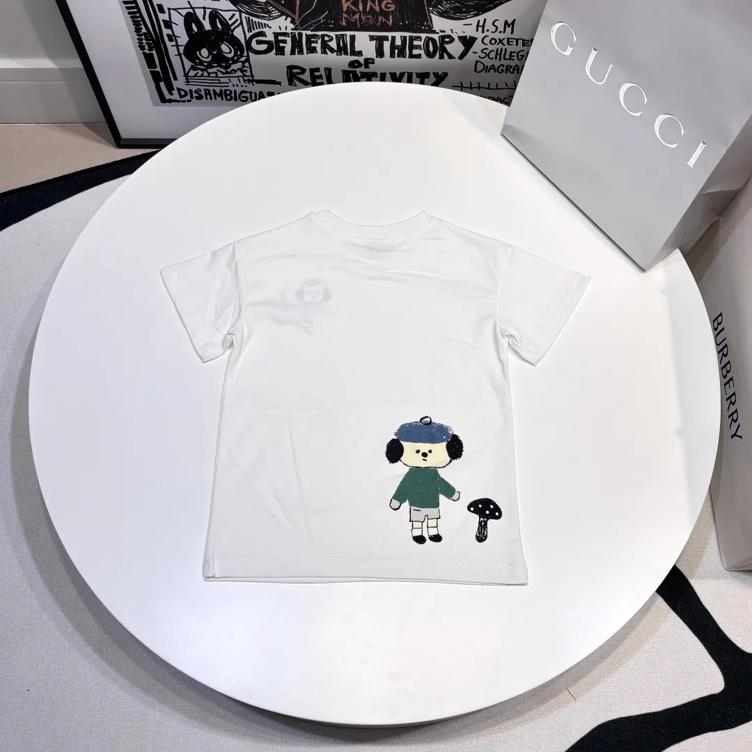 【100-160cm】絶対欲しい  大人気 シンプル 可愛い カートゥーン 半袖 Ｔシャツ
