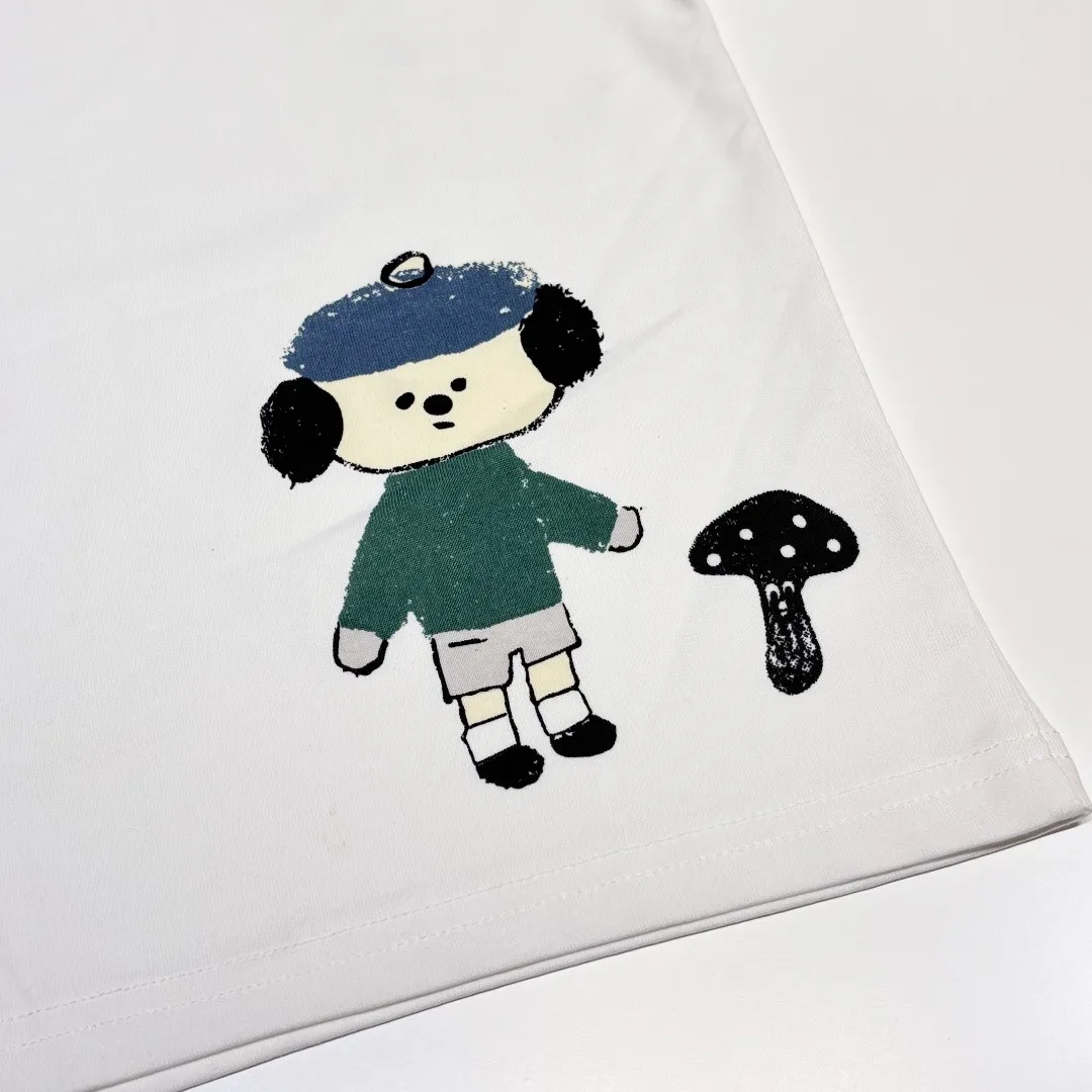 【100-160cm】絶対欲しい  大人気 シンプル 可愛い カートゥーン 半袖 Ｔシャツ