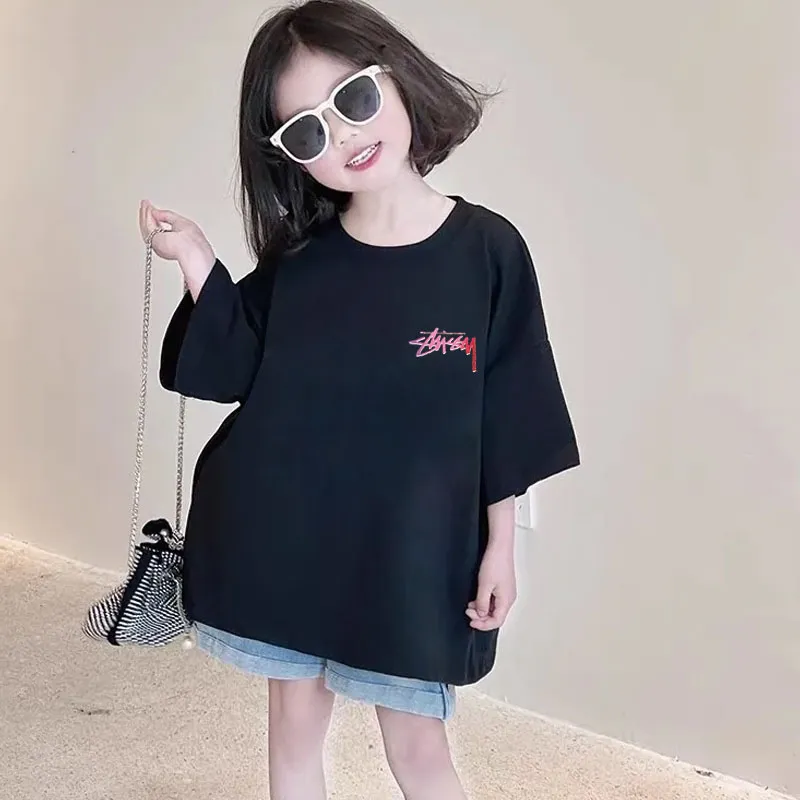 【90-160cm】デイリー使いに最適 爆売れ中 カジュアル 合わせやすい 女の子 半袖 Ｔシャツ