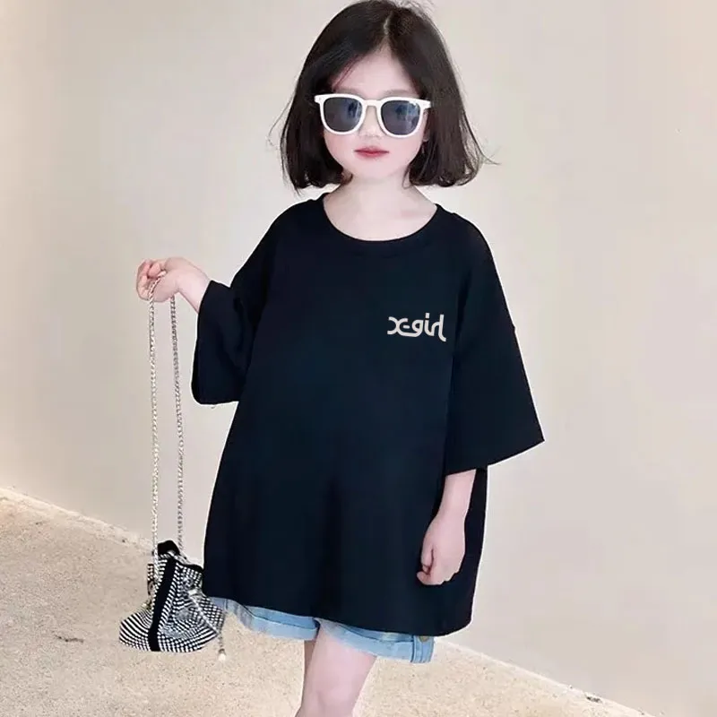 【90-160cm】SNS映えコーデに ストリート カジュアル プリント 女の子 半袖 Ｔシャツ
