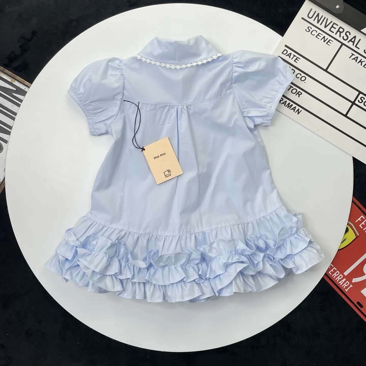 【100-150cm】オシャレ度高め 気質満点 大人気 スウィート 丸襟 女の子 半袖 ワンピース