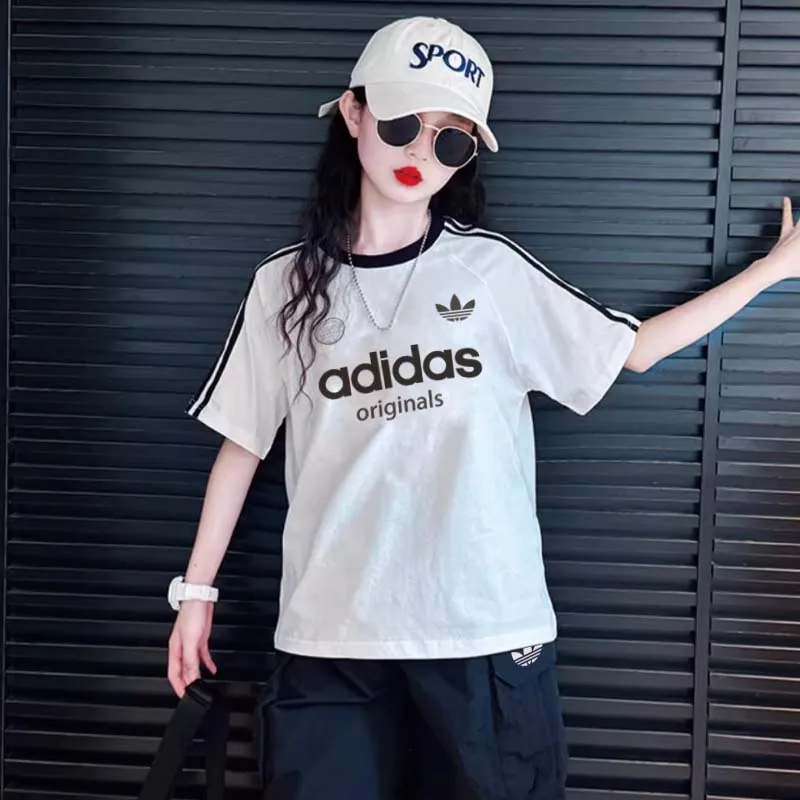 【100-150cm】今季大注目 カジュアル ラウンドネック 合わせやすい 定番  半袖 Ｔシャツ
